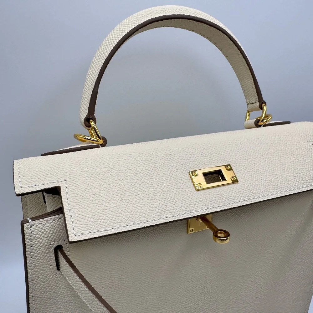The Kinsley 25 - Vanilla Cream - Top Handle Satchel Bag